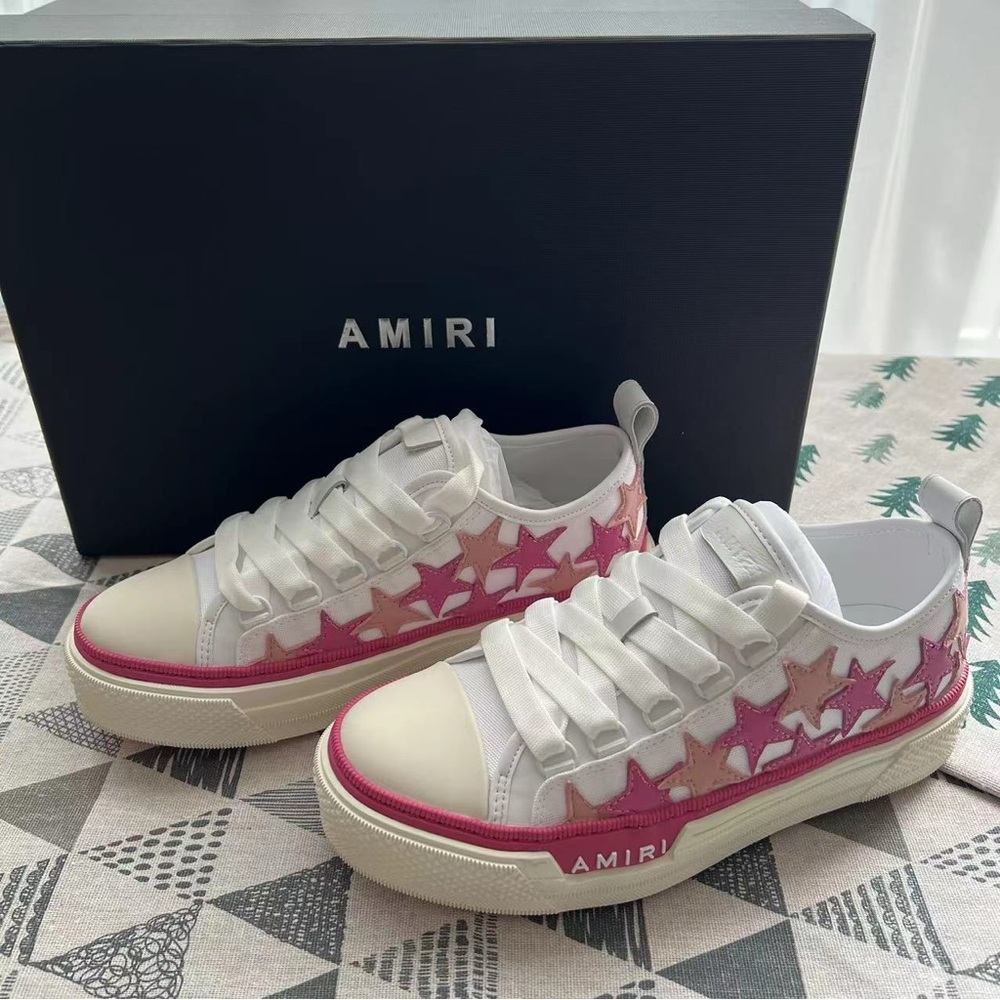 Amiri Skeleton Top Sneaker Women's Pink White